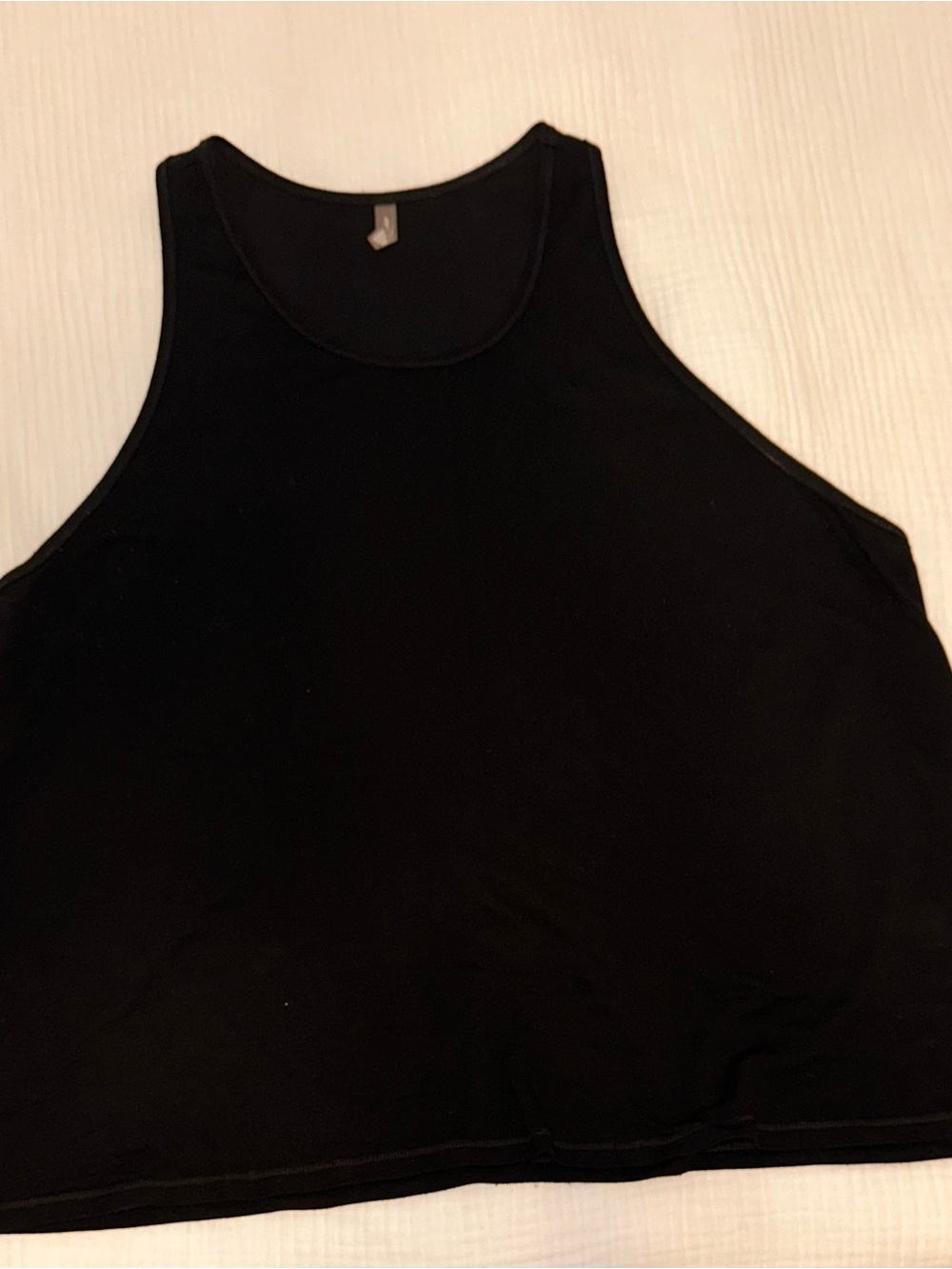MTA Sport Black Women's Sleeveless Tank Top - Picture 2 of 7